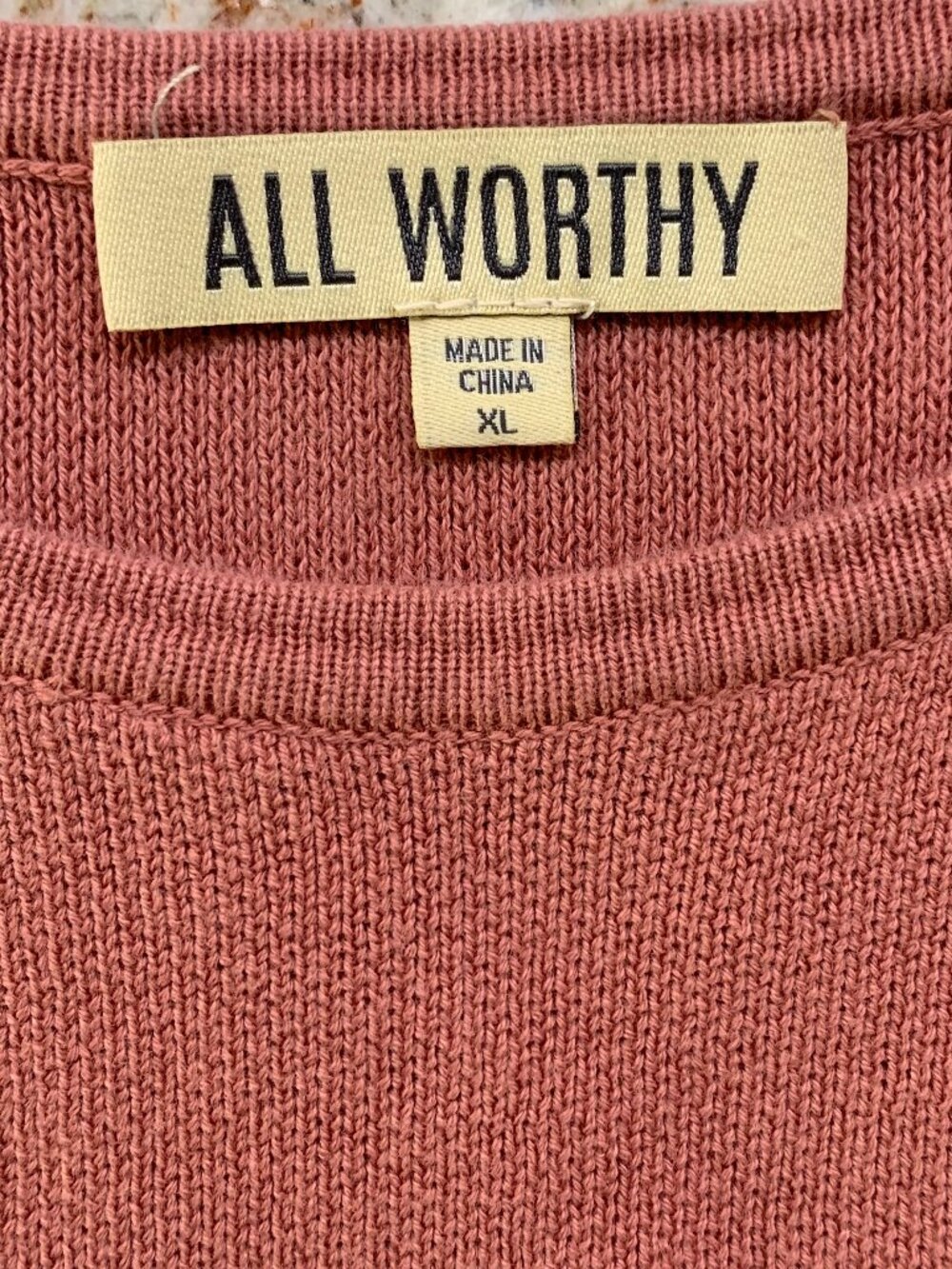 All Worthy Hunter McGrady Puff Sleeve Sweater - Canyon Rose EUC XL - Picture 5 of 10